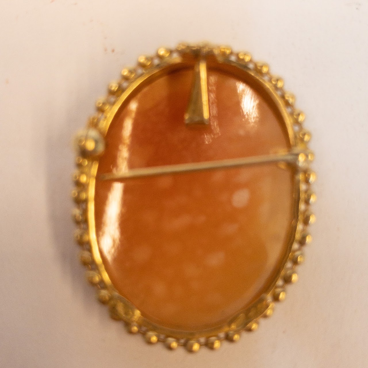 18K Gold Cameo Convertible Brooch