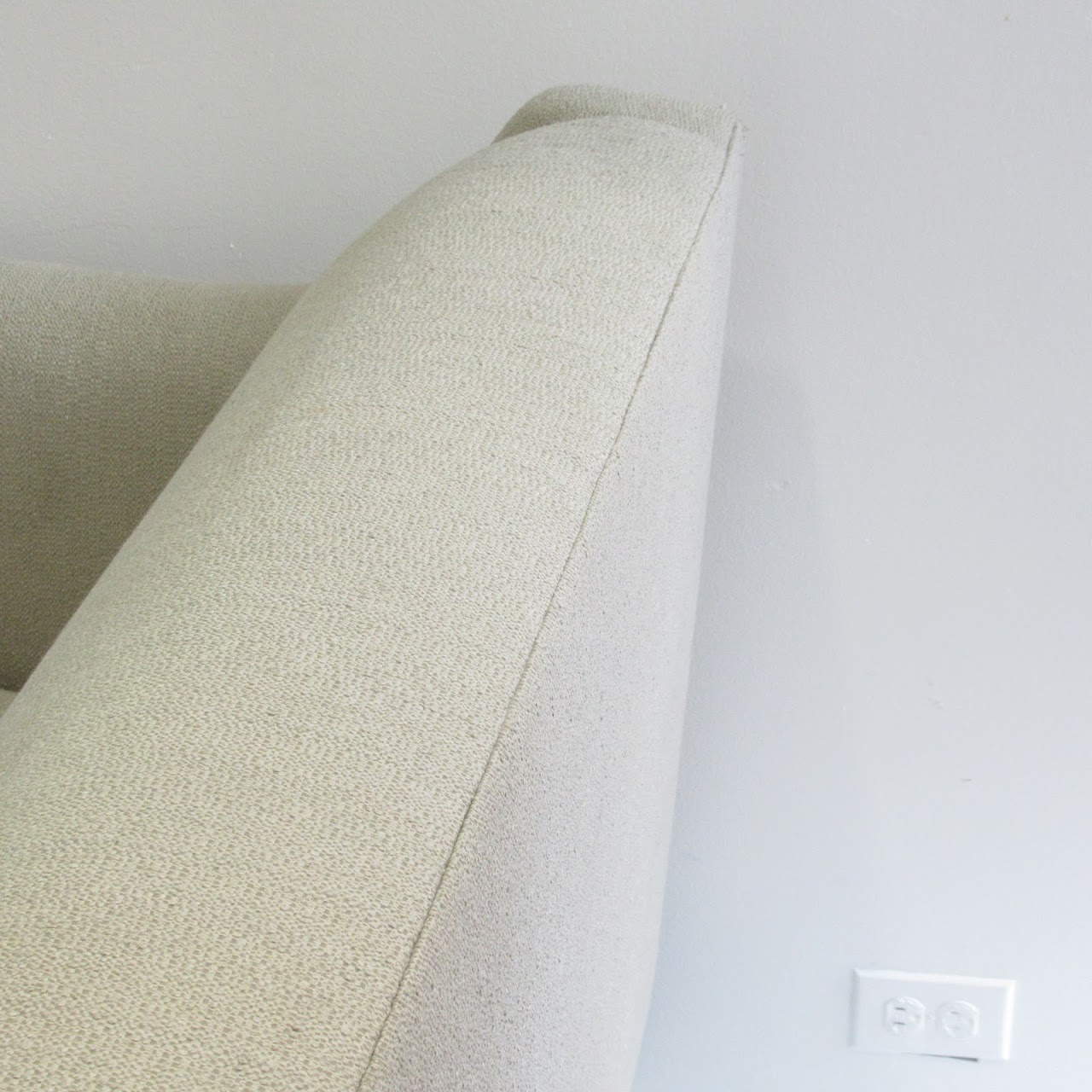 Contemporary Cream Settee