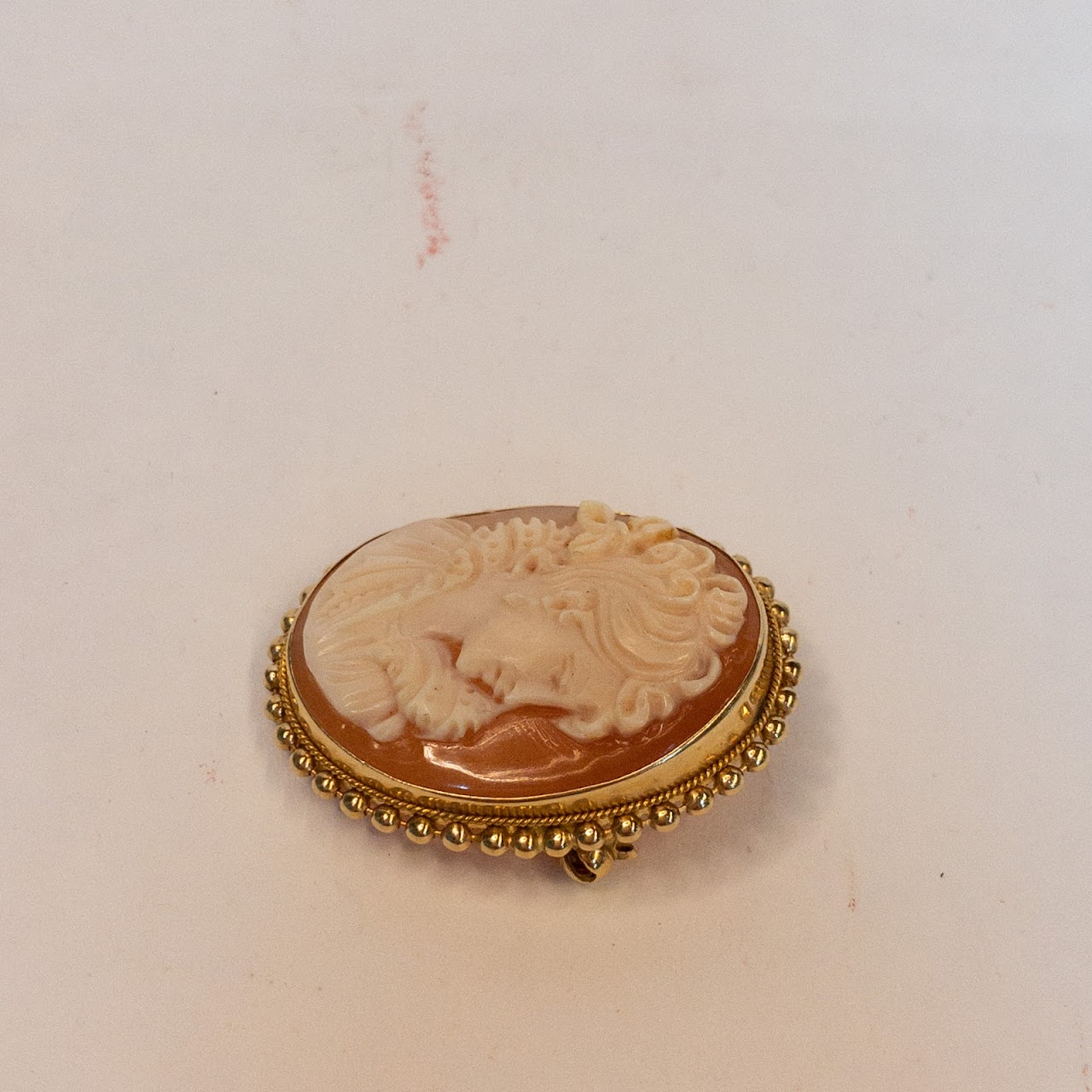 18K Gold Cameo Convertible Brooch