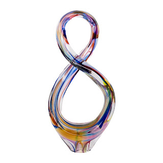 David Goldhagen 'Infinity Glass Sculpture'