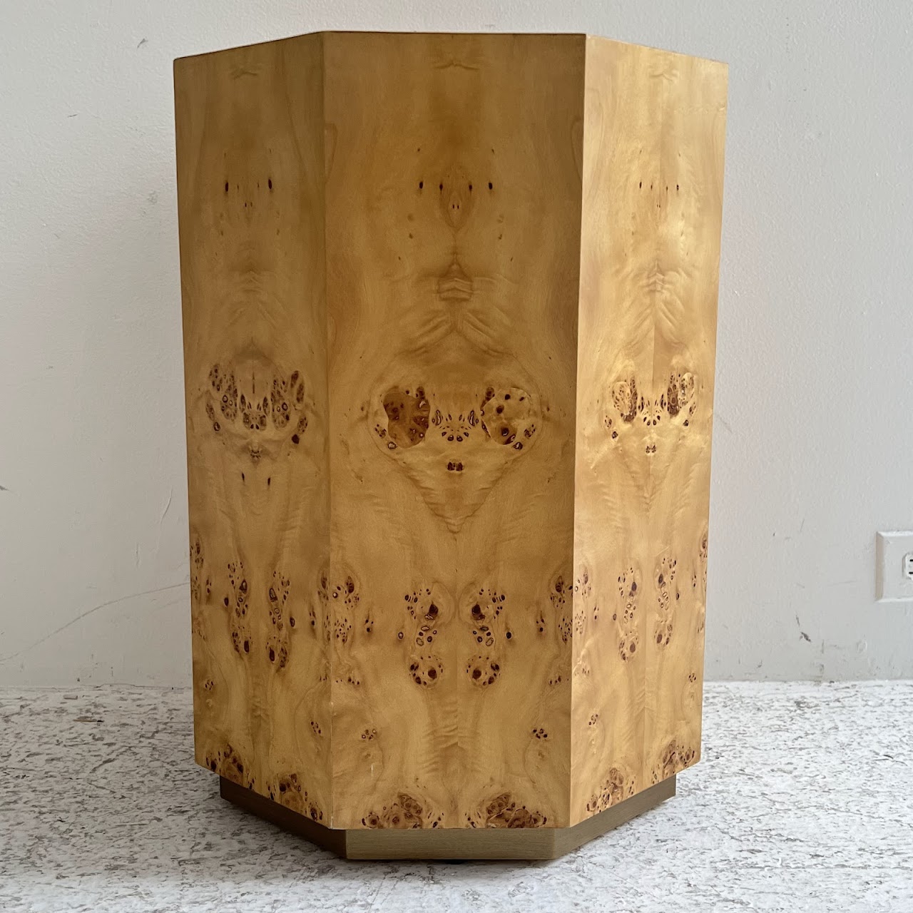 Villa & House Octavia Octagonal Burlwood Accent Table