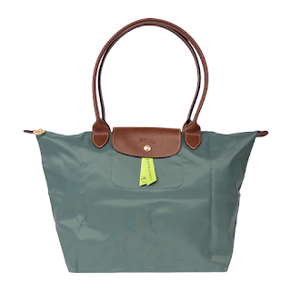 Longchamp MINT Sage Green Le Pliage Shopping Bag