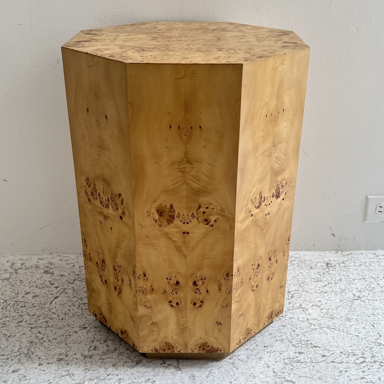 Villa & House Octavia Octagonal Burlwood Accent Table