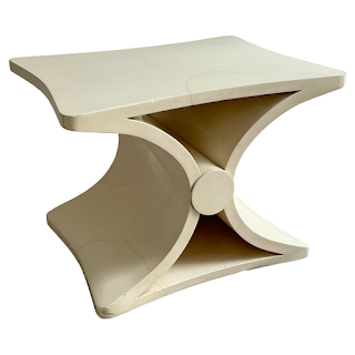 Jean-Michel Frank Style Parchment Covered Bench