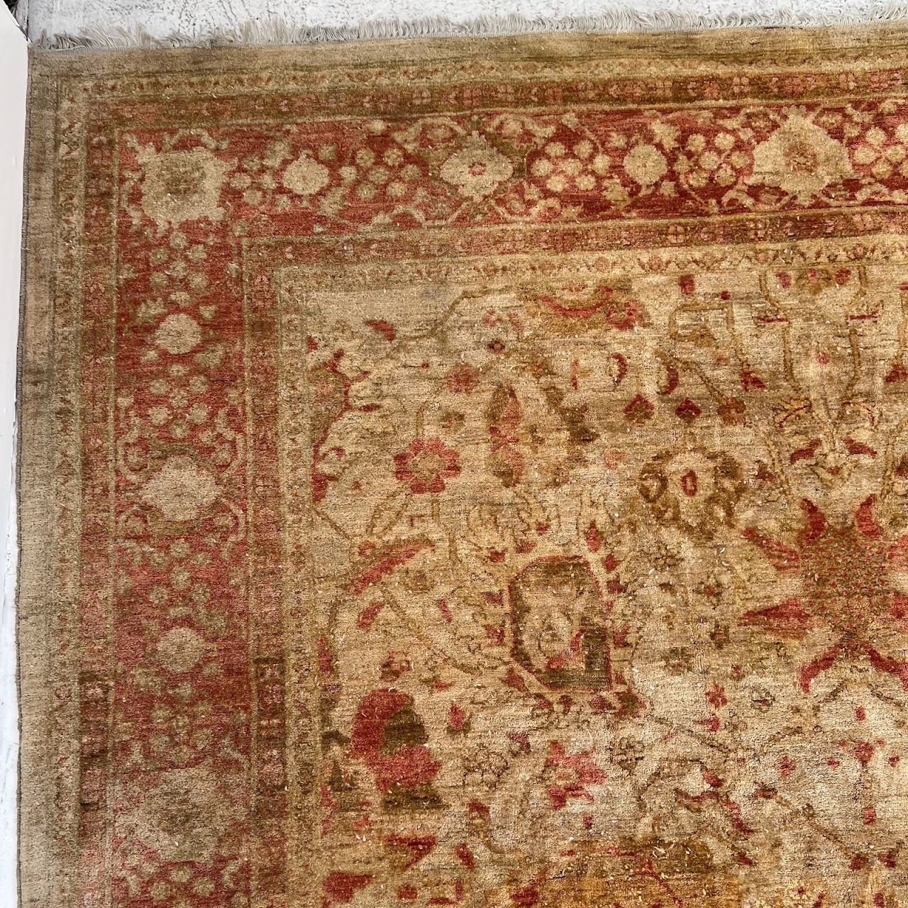 Wool Floral Vintage Carpet