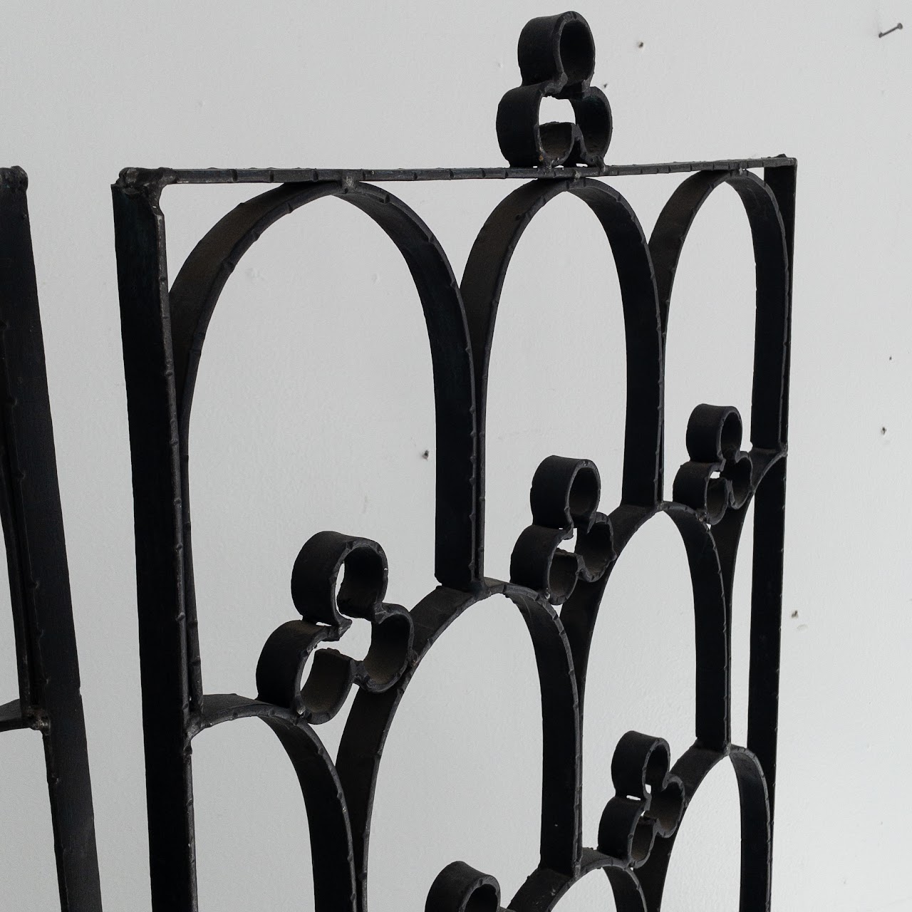 English Gothic Style Iron Three-Panel Gate