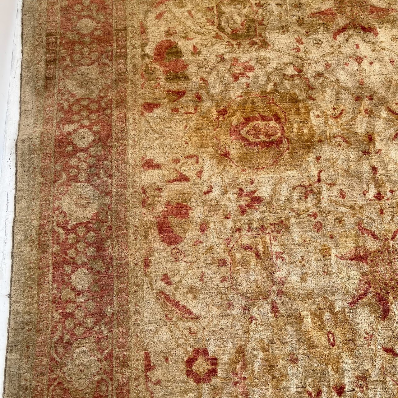 Wool Floral Vintage Carpet