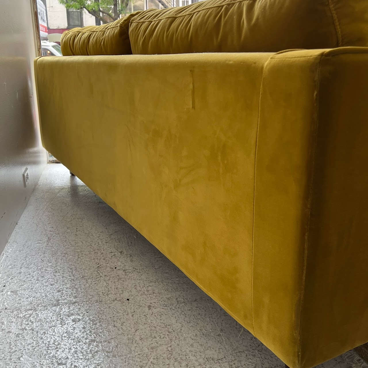 Article. Sven Yarrow Gold Sofa