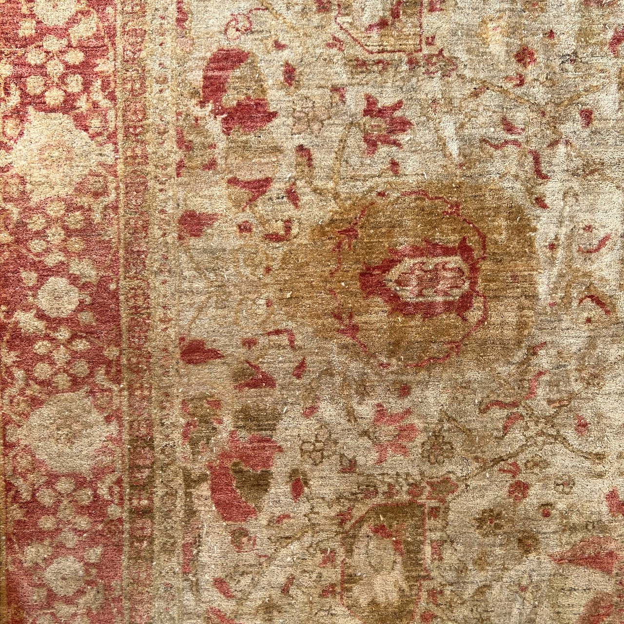 Wool Floral Vintage Carpet