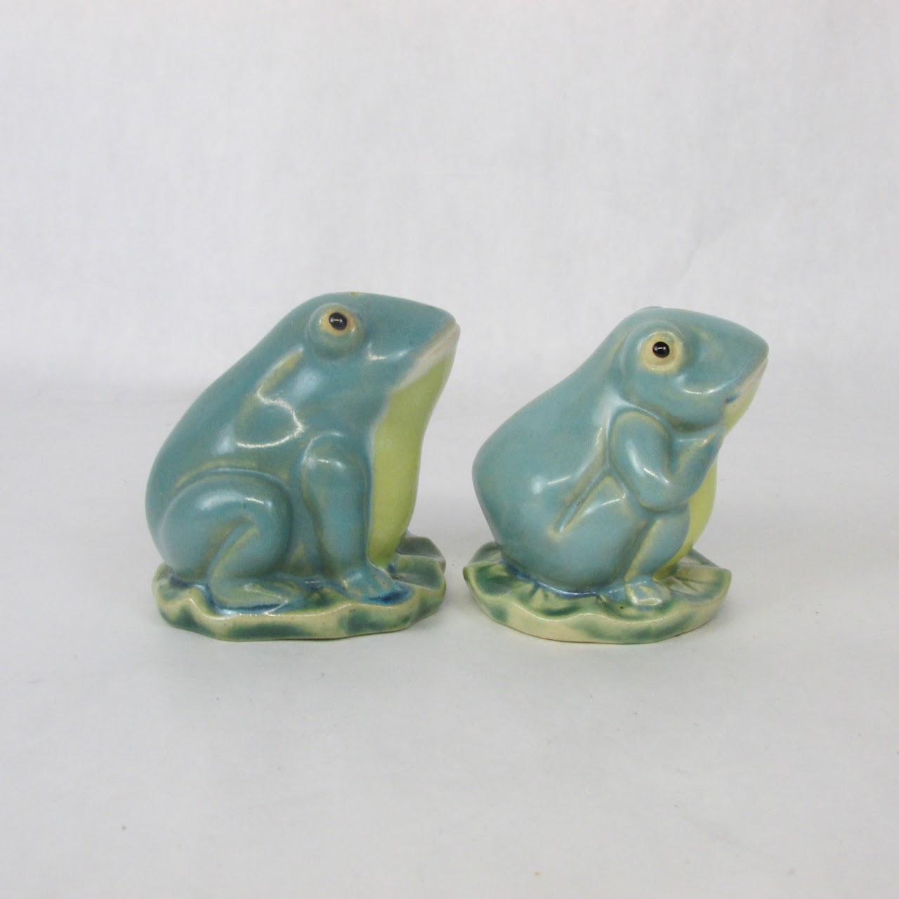 Frog & Lily Pad Ceramic Tea Service and Salt & Pepper Set