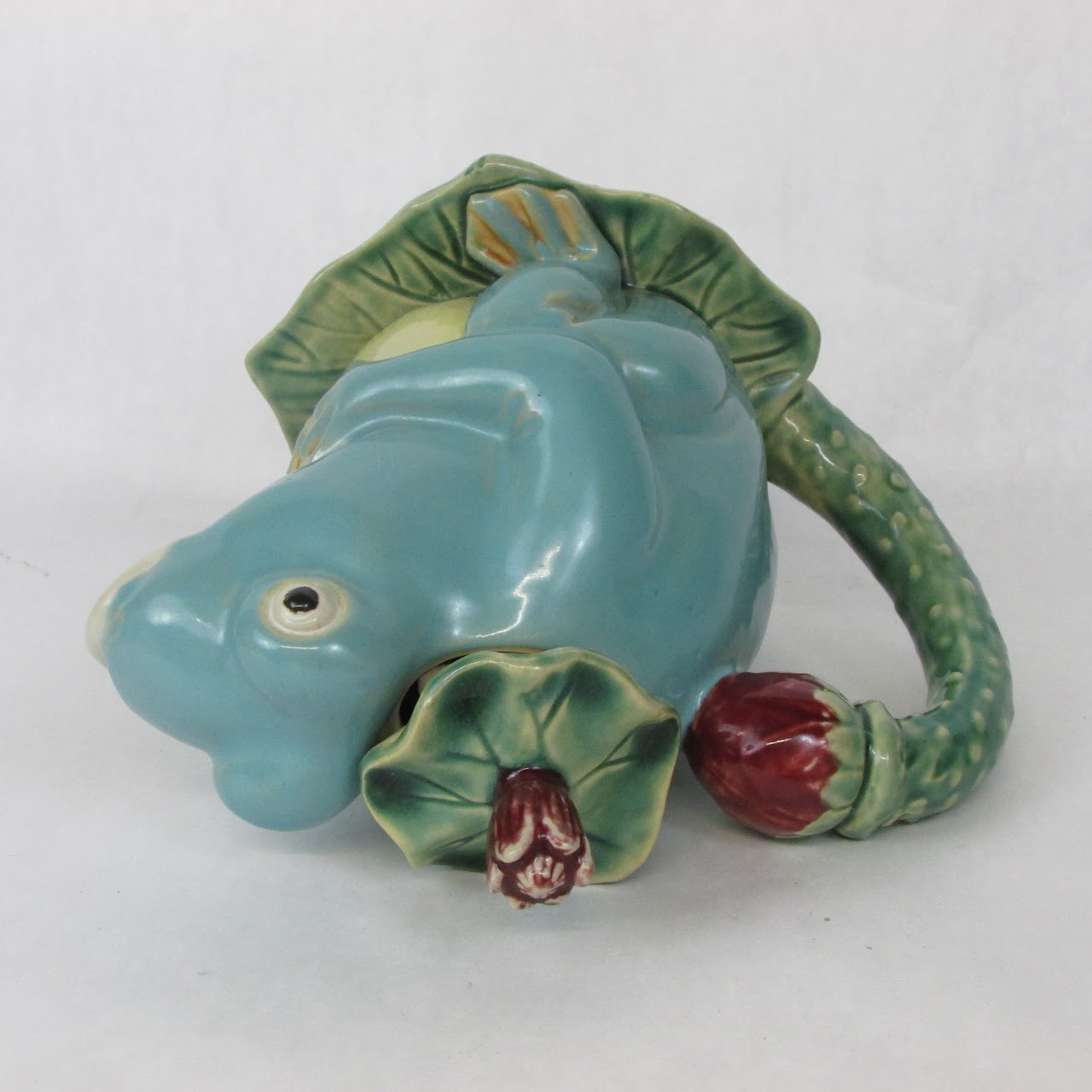 Frog & Lily Pad Ceramic Tea Service and Salt & Pepper Set