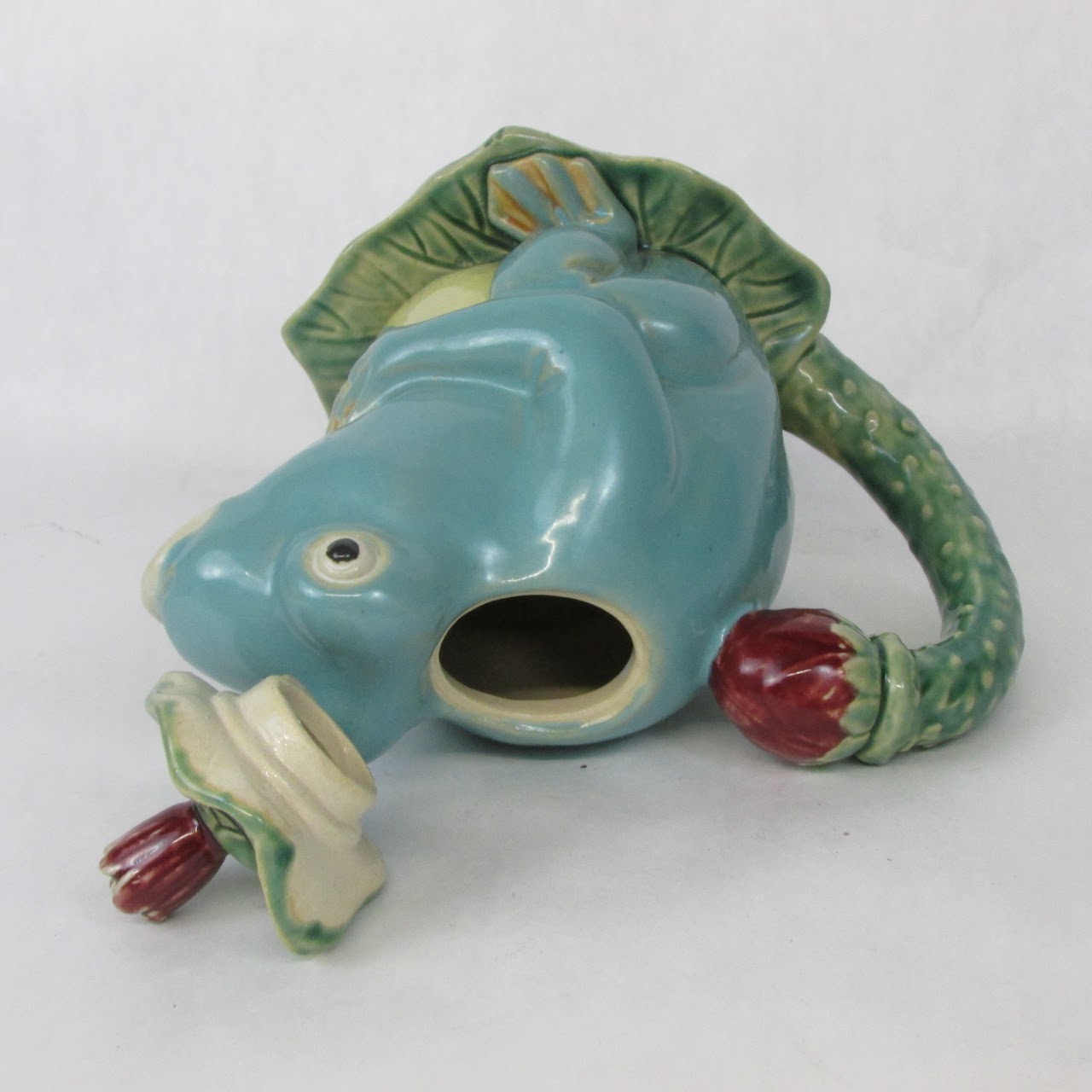 Frog & Lily Pad Ceramic Tea Service and Salt & Pepper Set