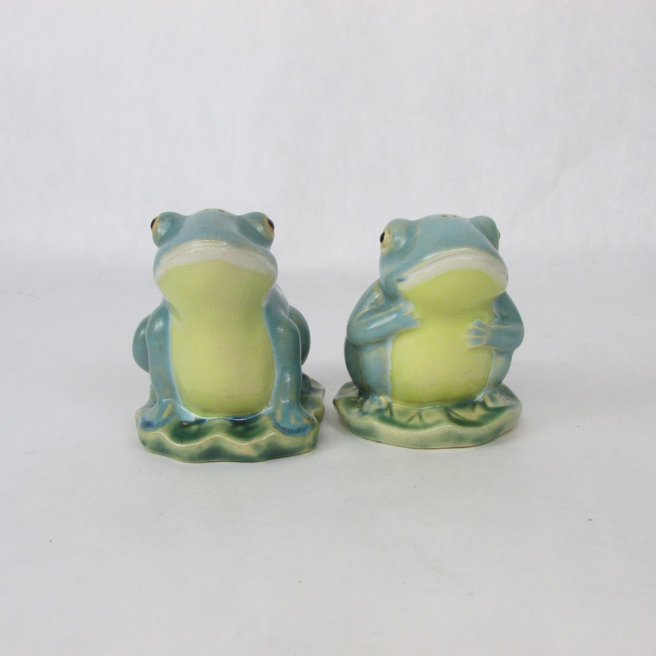 Frog & Lily Pad Ceramic Tea Service and Salt & Pepper Set