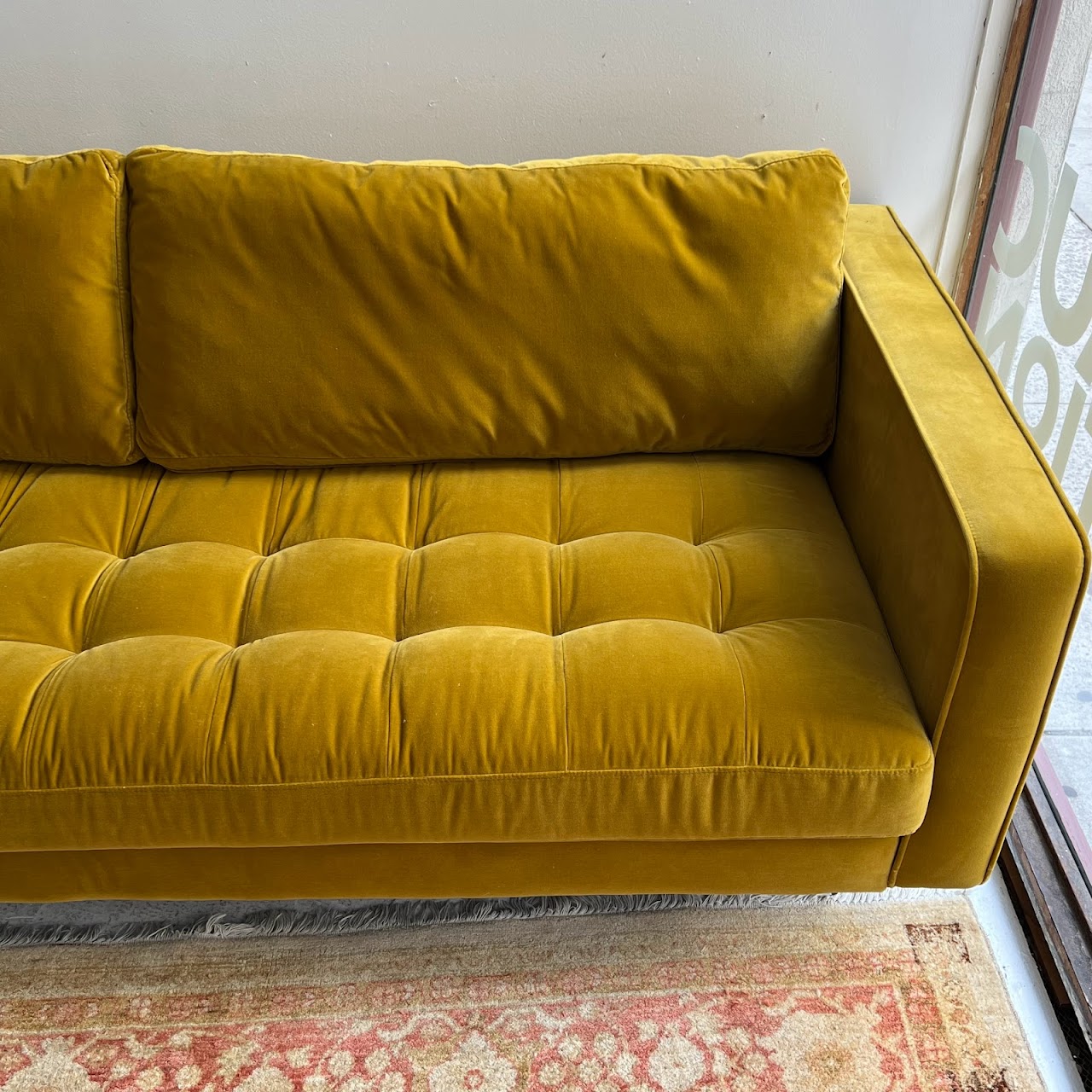 Article. Sven Yarrow Gold Sofa