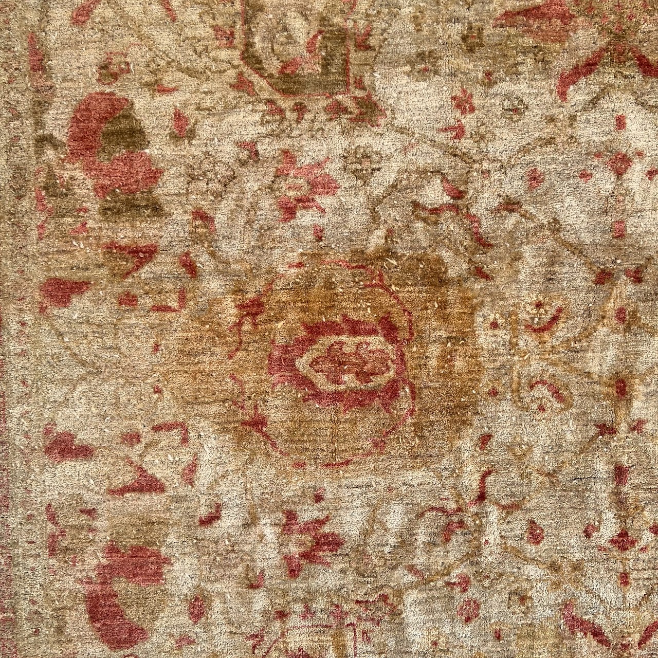 Wool Floral Vintage Carpet