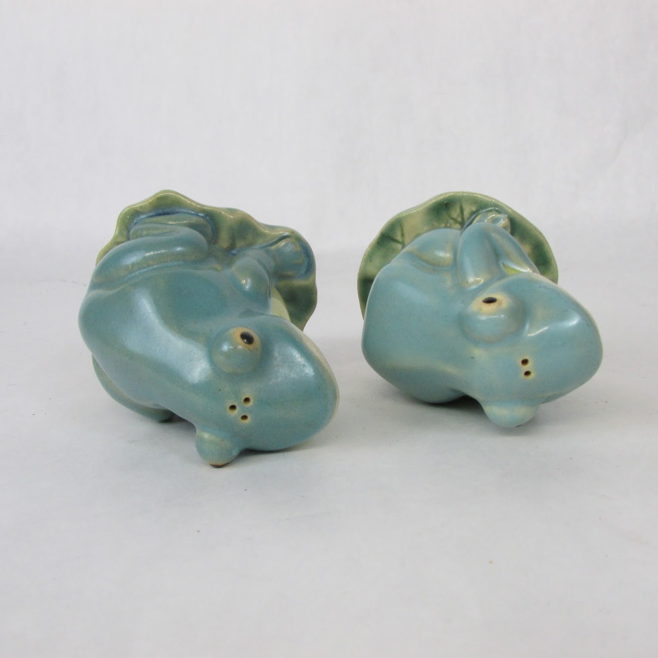 Frog & Lily Pad Ceramic Tea Service and Salt & Pepper Set