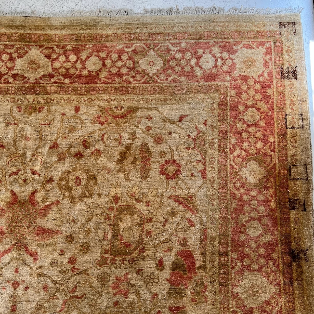 Wool Floral Vintage Carpet