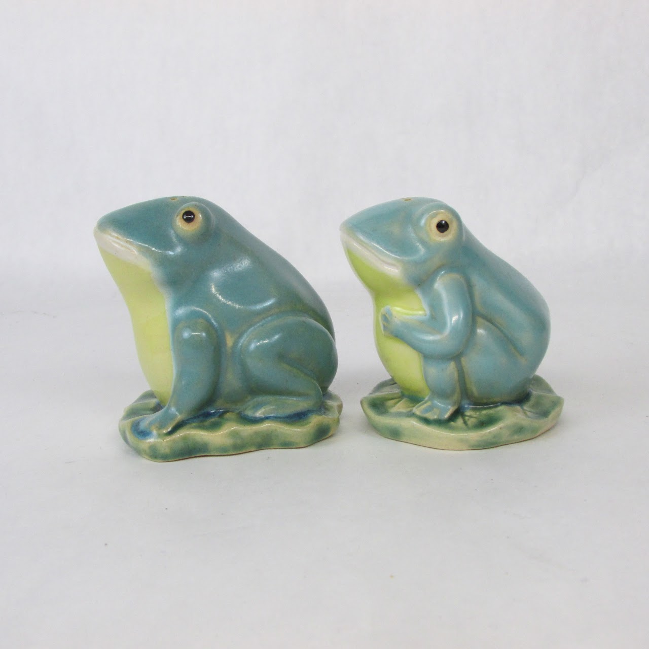 Frog & Lily Pad Ceramic Tea Service and Salt & Pepper Set