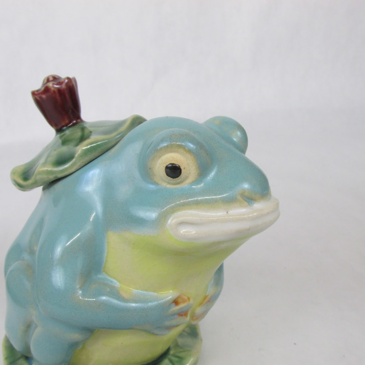 Frog & Lily Pad Ceramic Tea Service and Salt & Pepper Set