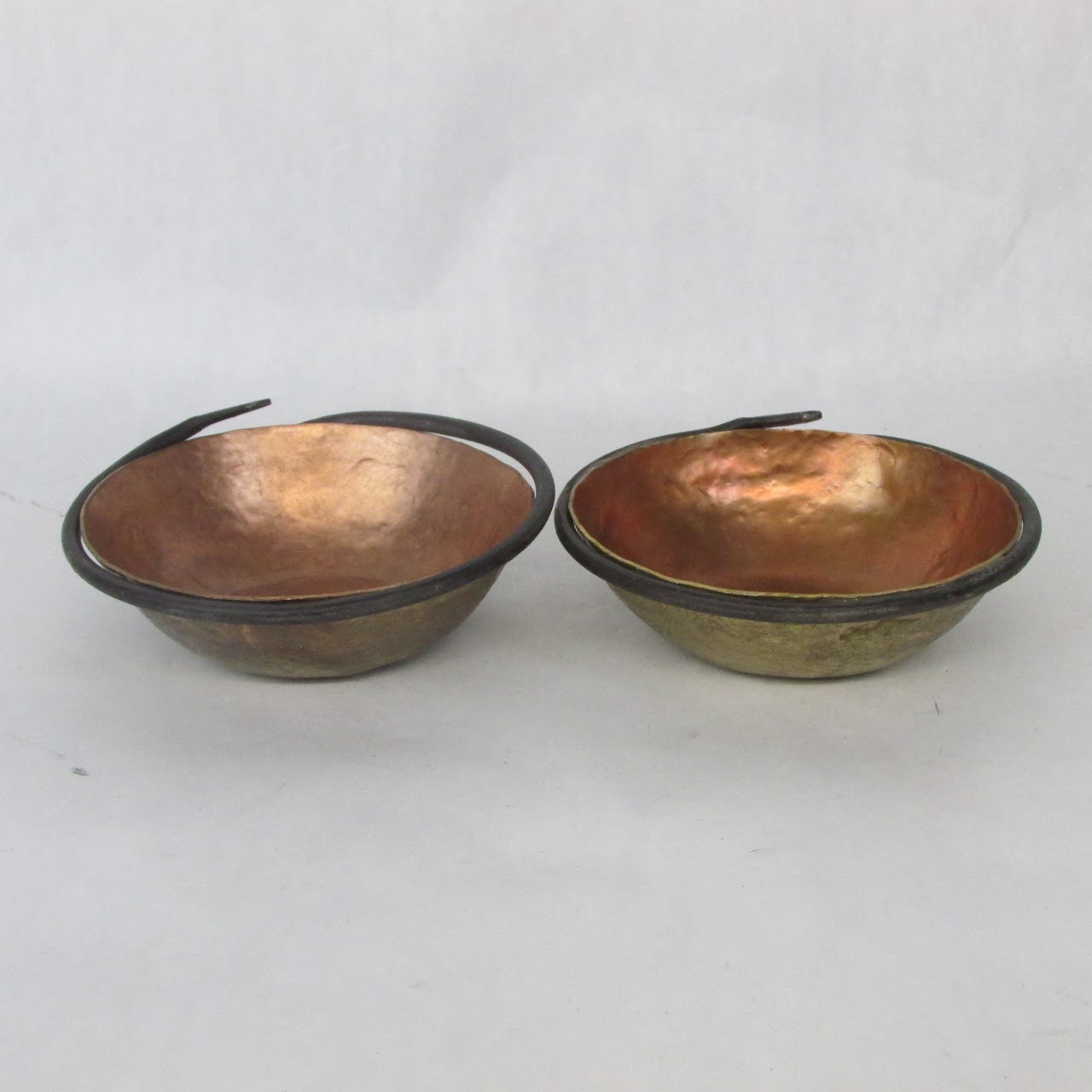 Mixed Metal Snake Rim Bowl Lot