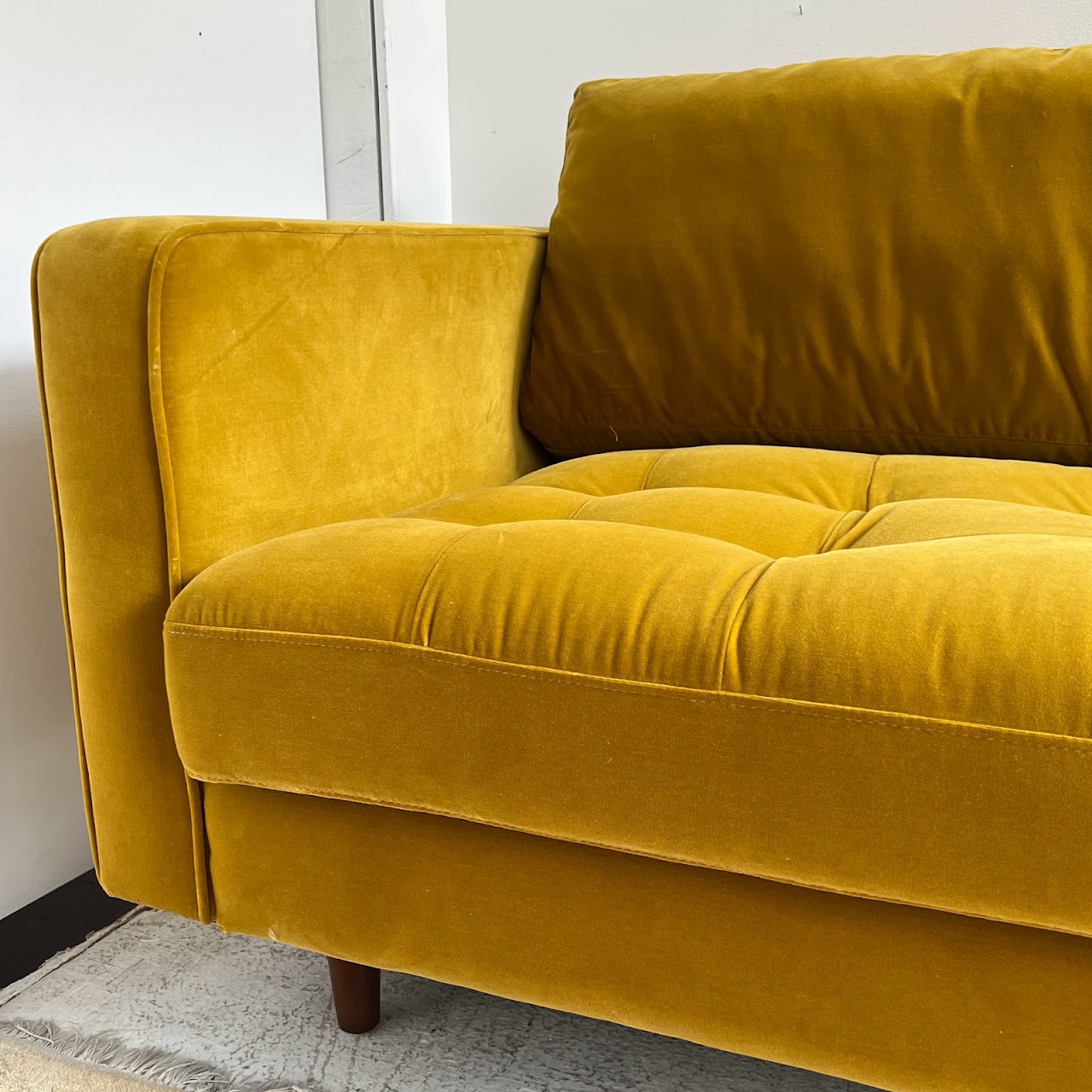 Article. Sven Yarrow Gold Sofa