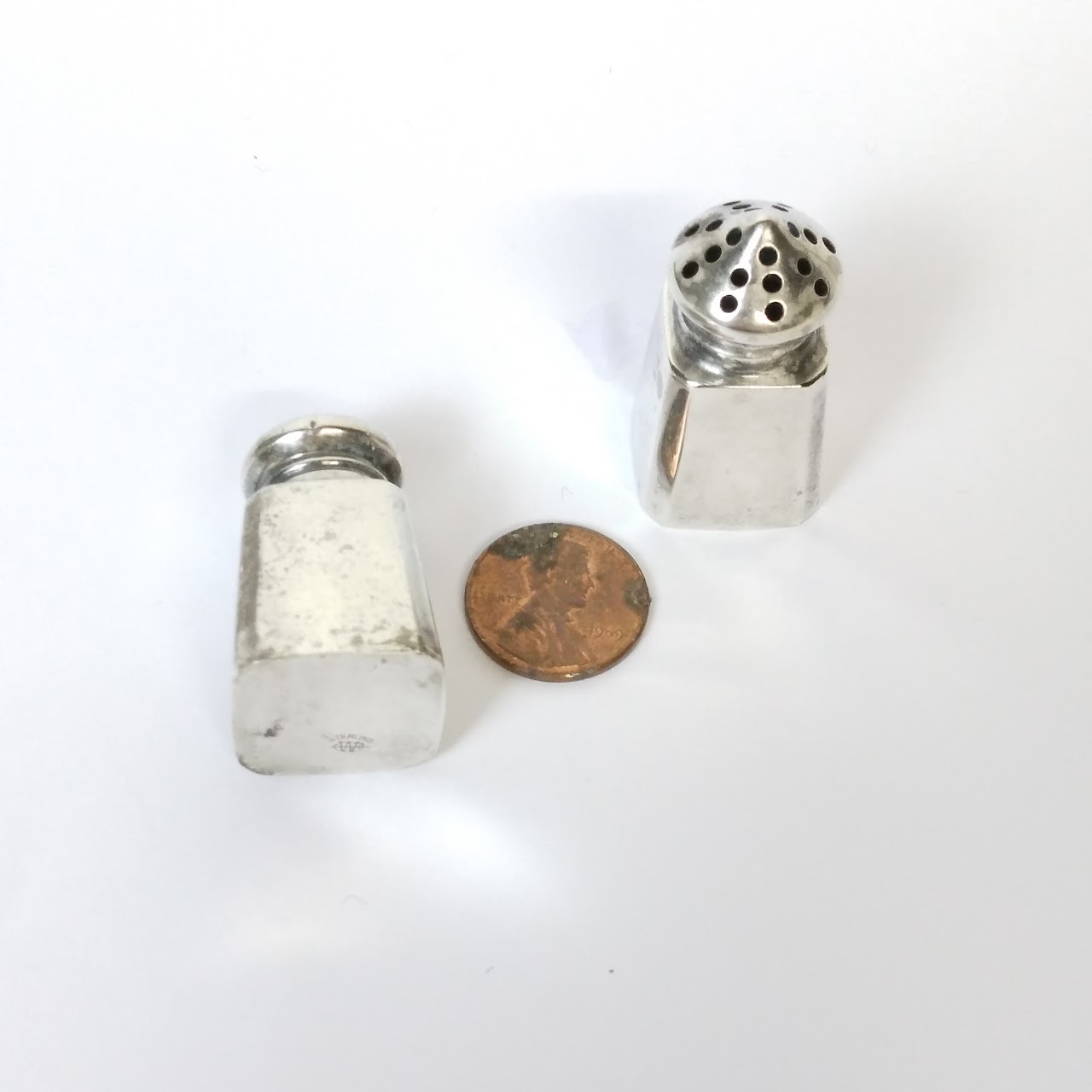 Sterling Silver Miniature Salt & Pepper Shaker Lot