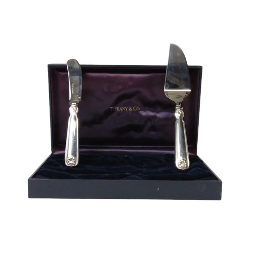 Tiffany & Co. Sterling Silver-Handled Cheese Set