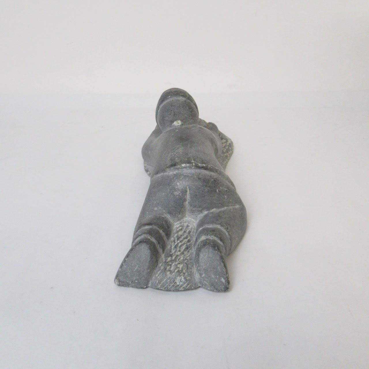Inuit Soapstone Fisher Sculpture