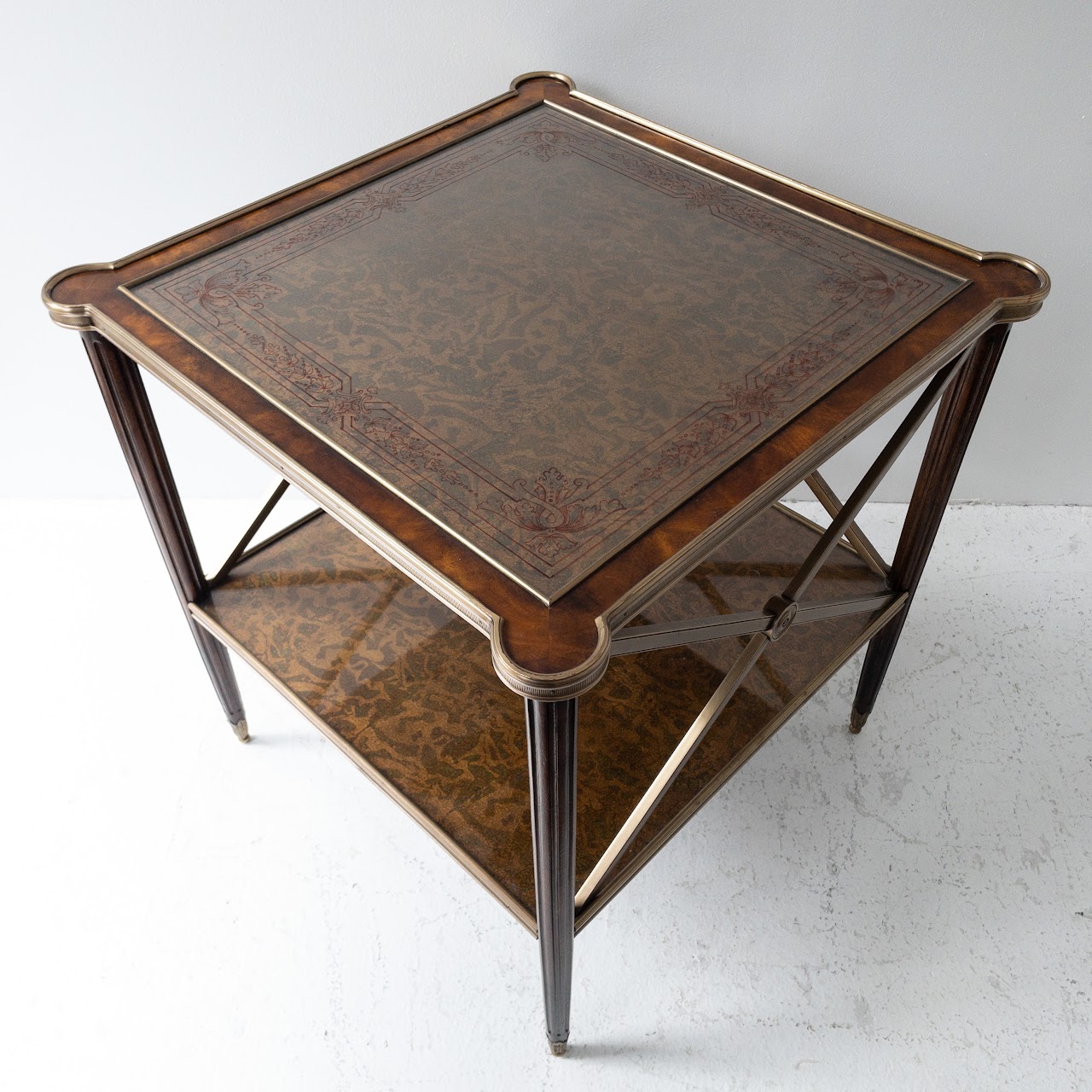 Theodore Alexander Églomisé End Table