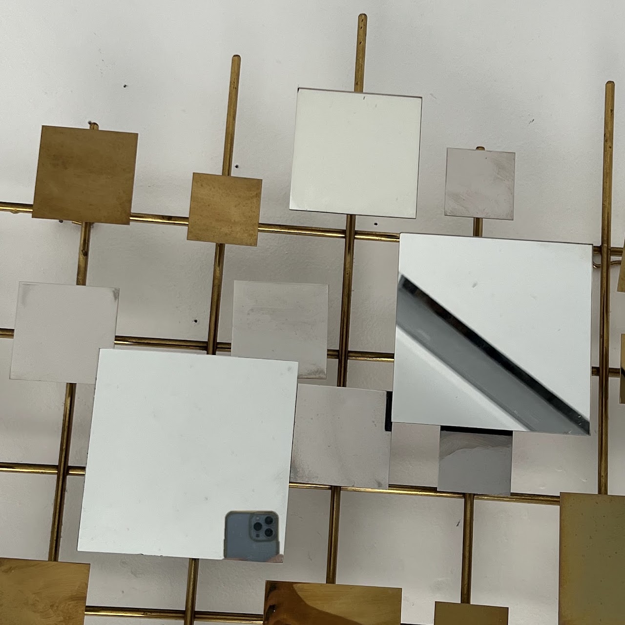 Curtis Jeré Style Mirrored Wall Sculpture