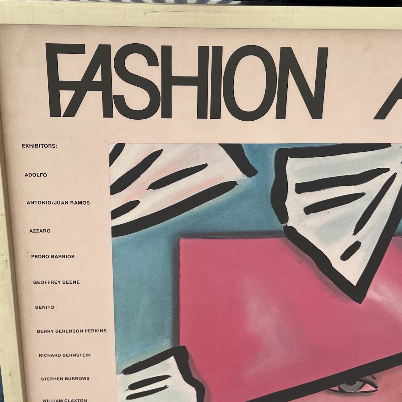 Rizzoli Gallery 'Fashion as Fantasy' Vintage Exhibition Poster