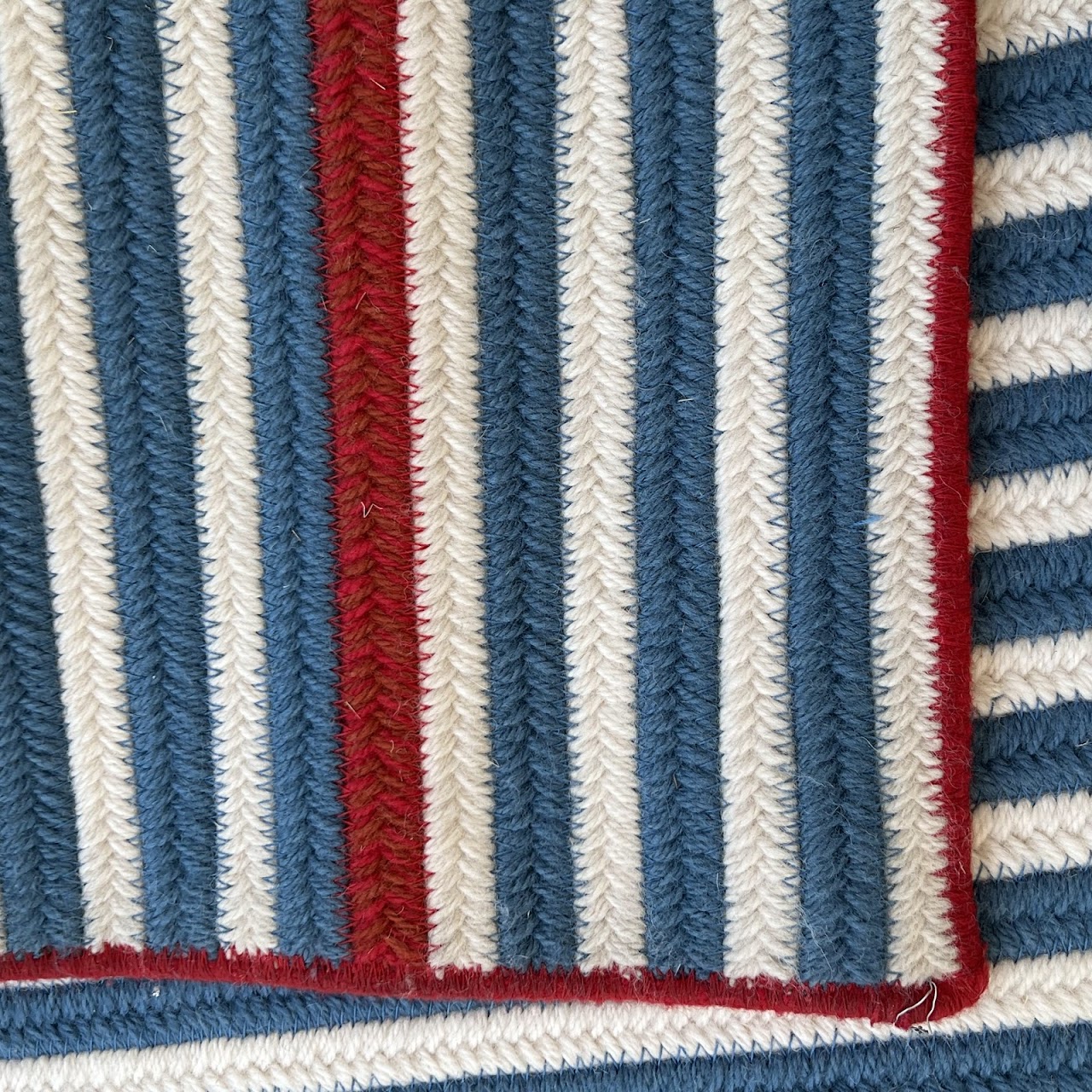 Wool Striped Area Rug