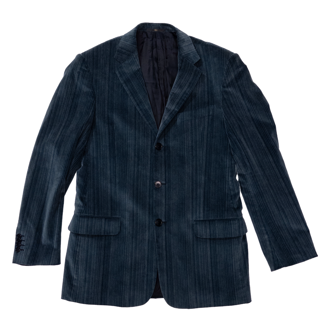 Valentino Striated Velvet Sport Jacket