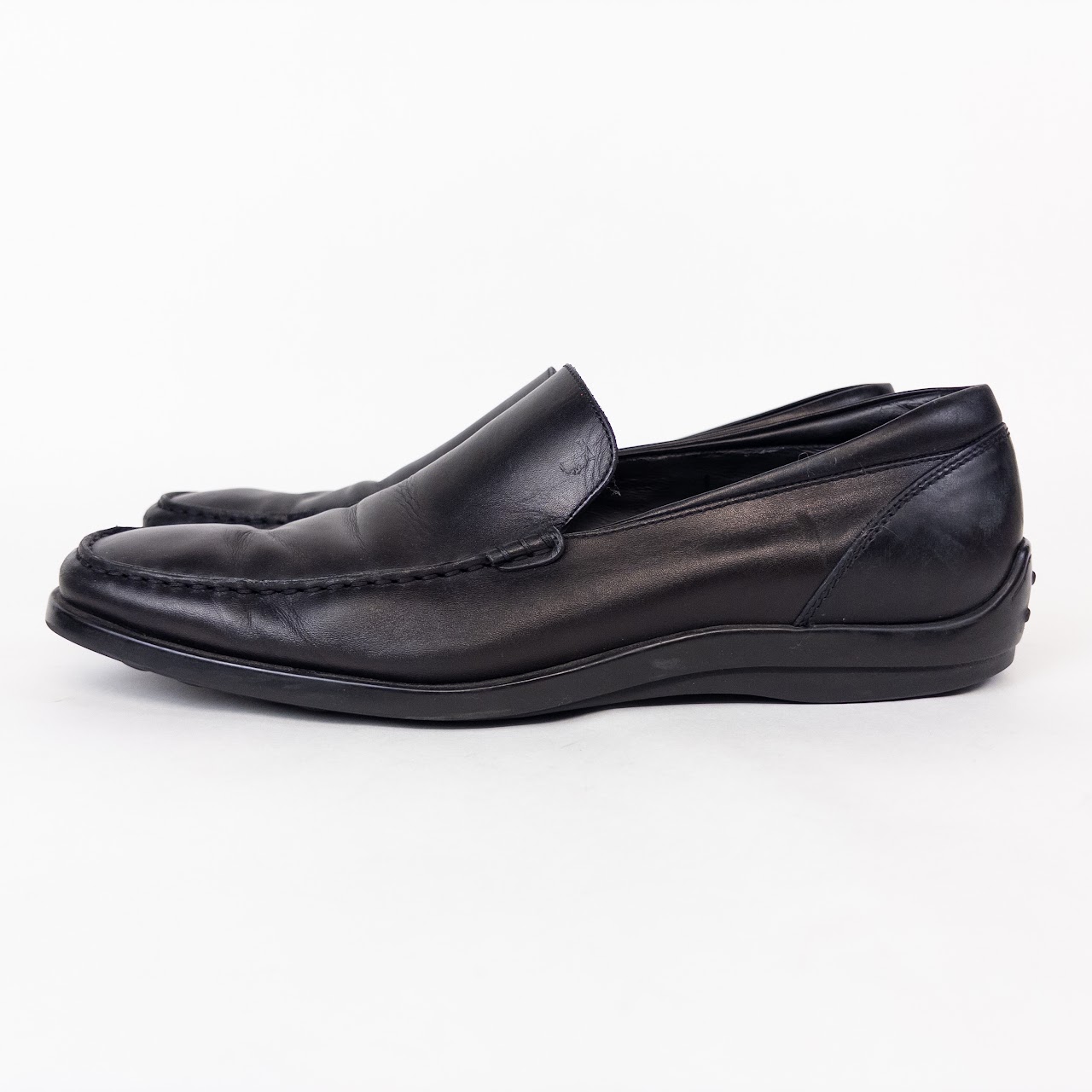 Tod's Black Leather Loafers