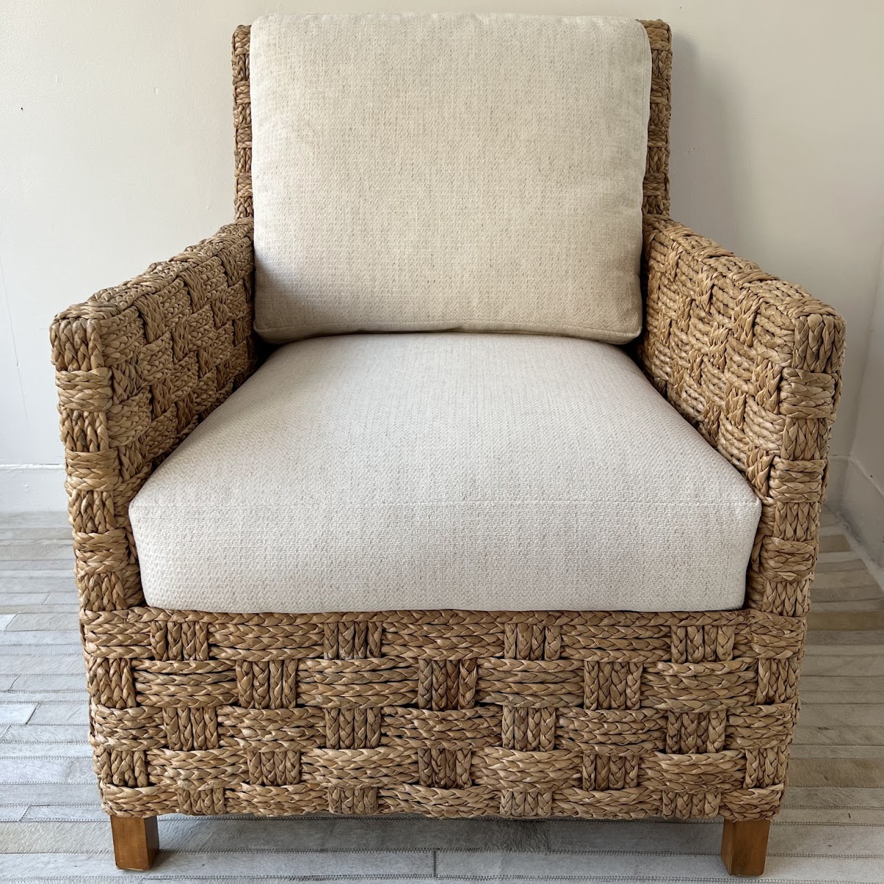 Palecek Spa Coastal Natural Seagrass Occasional Armchair