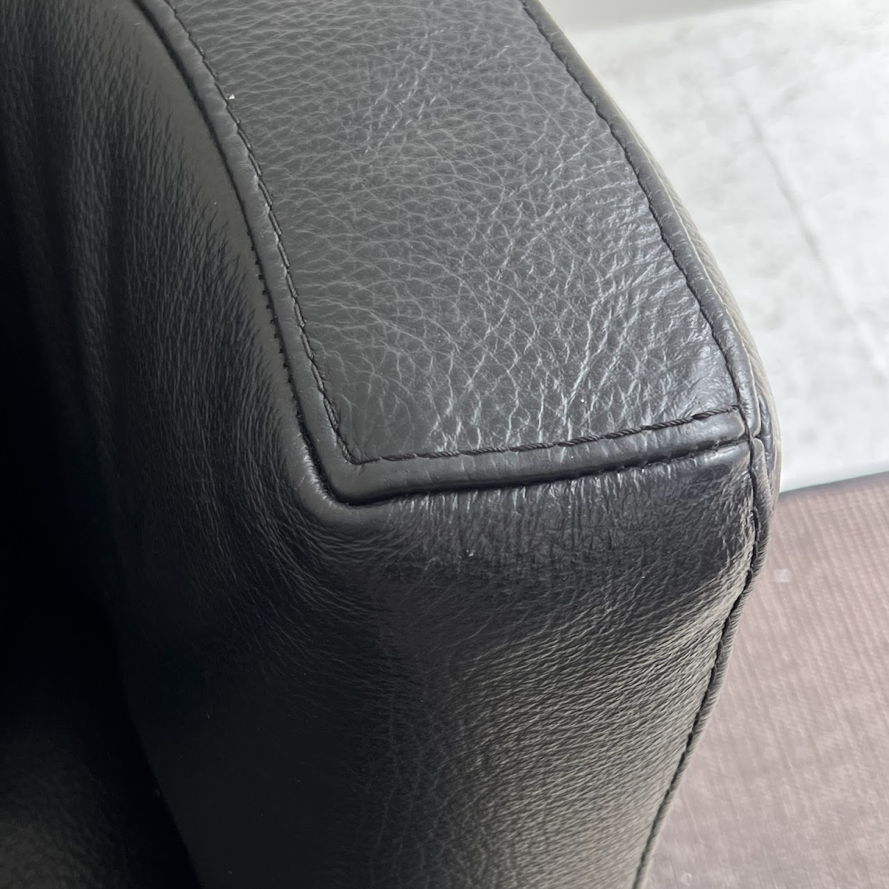 Italsofa Leather Swivel Chair