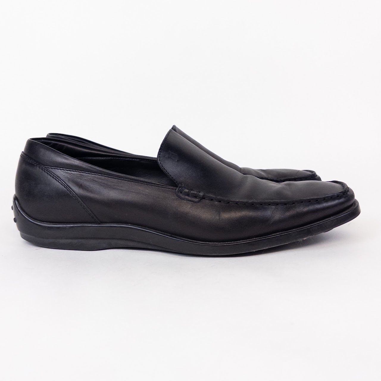 Tod's Black Leather Loafers