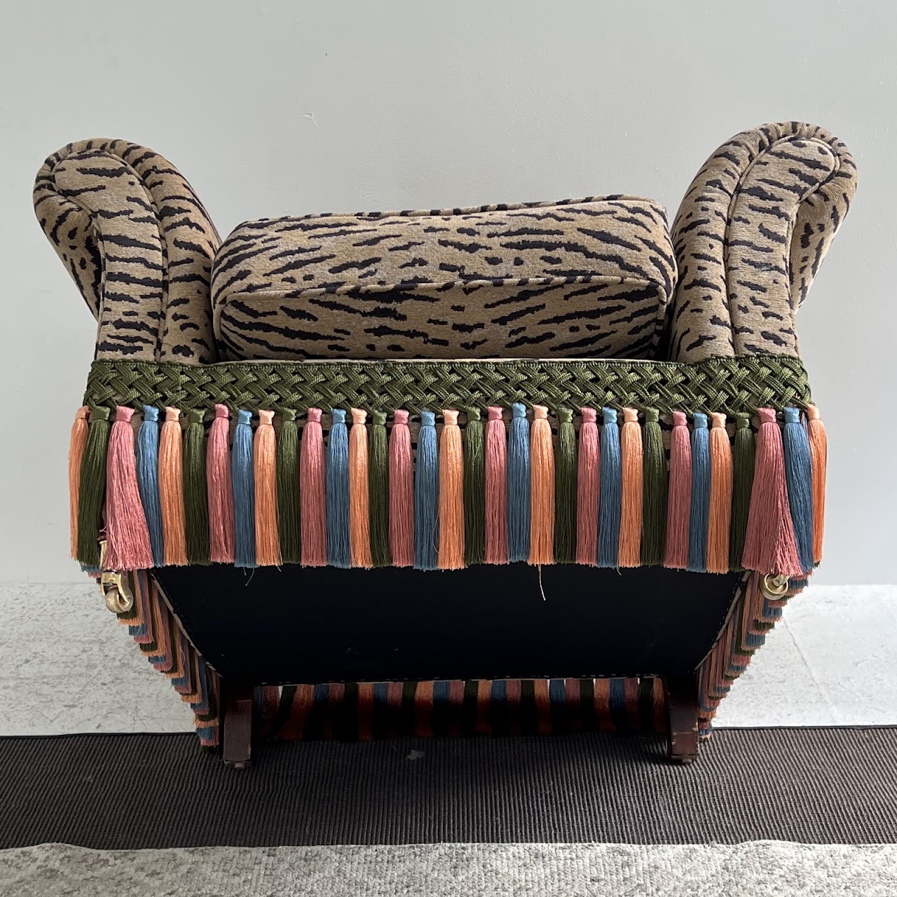 House of Hackney Tasseled Tiger Stripe Club Chair