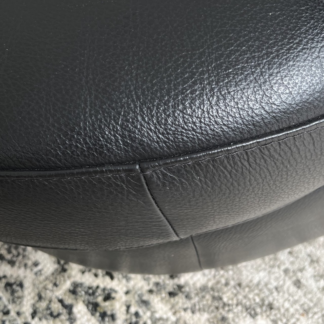 Italsofa Leather Swivel Chair