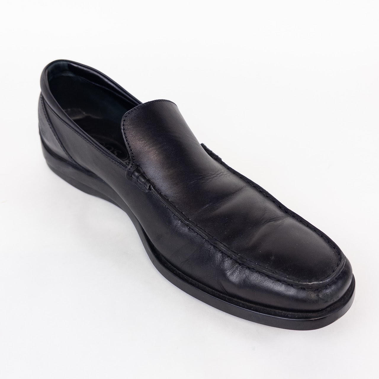 Tod's Black Leather Loafers