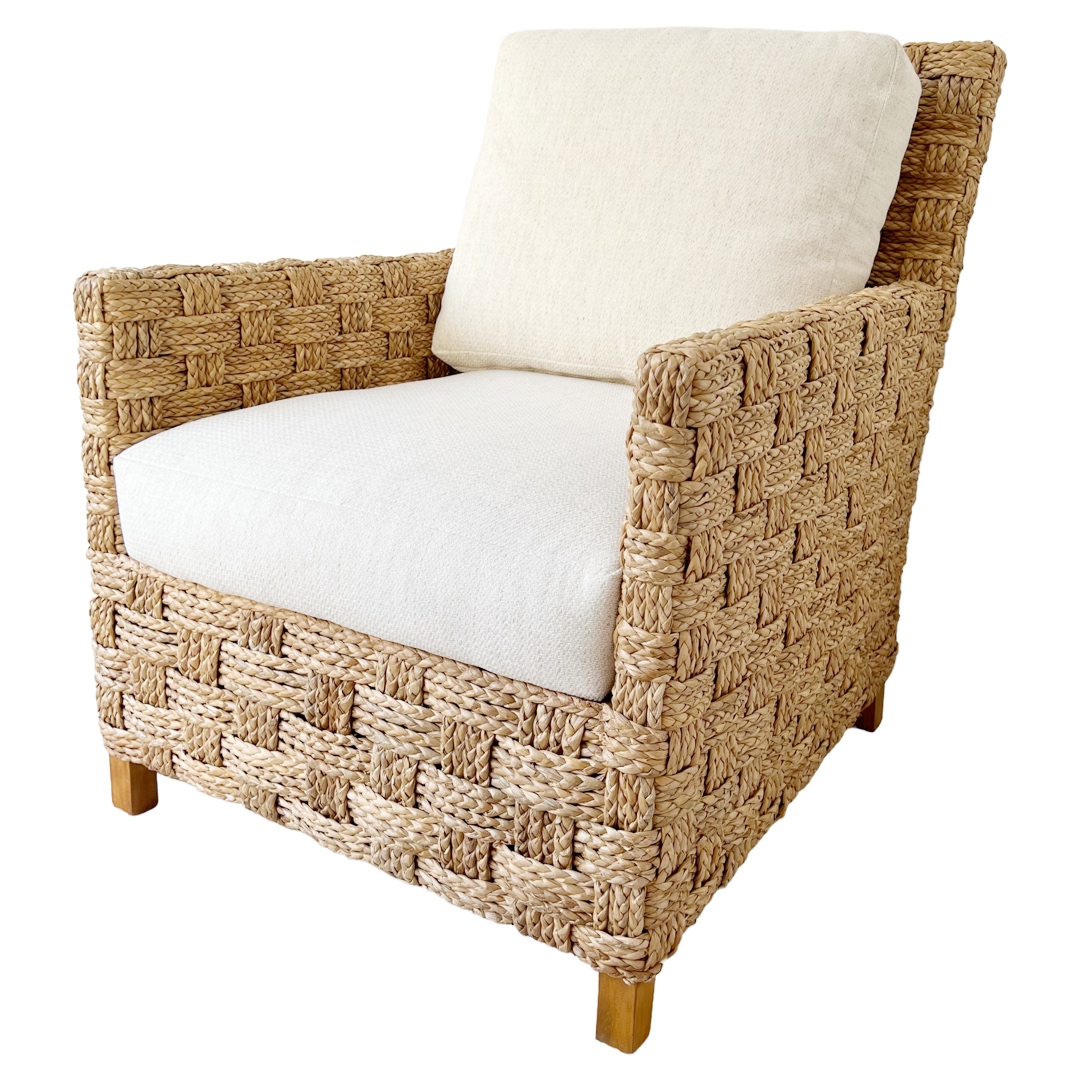 Palecek Spa Coastal Natural Seagrass Occasional Armchair