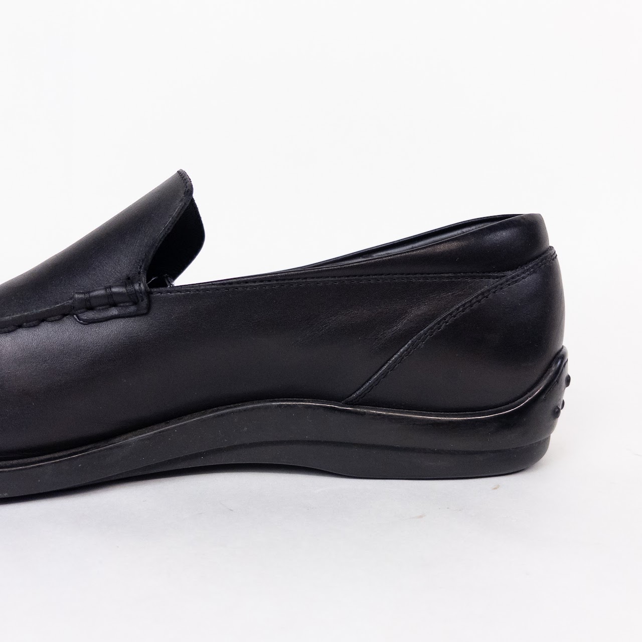 Tod's Black Leather Loafers