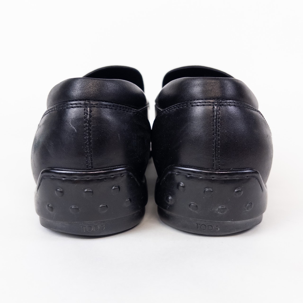 Tod's Black Leather Loafers