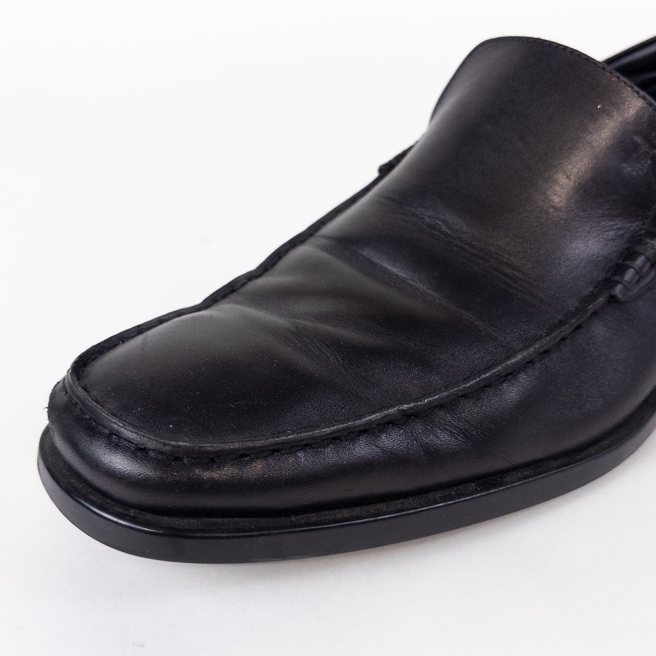 Tod's Black Leather Loafers