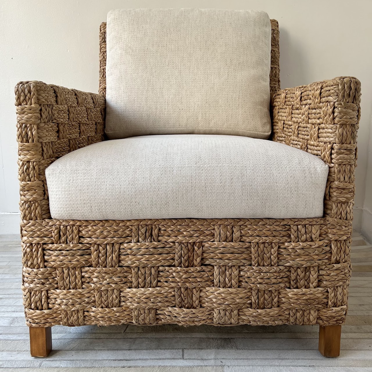 Palecek Spa Coastal Natural Seagrass Occasional Armchair