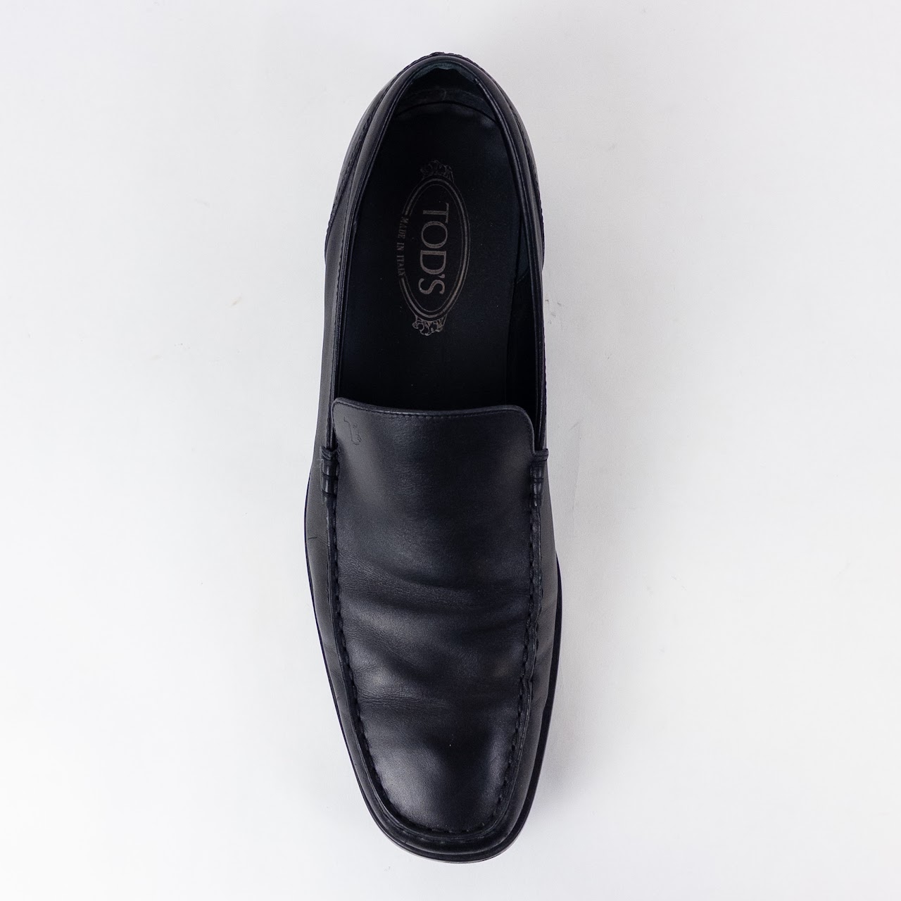 Tod's Black Leather Loafers