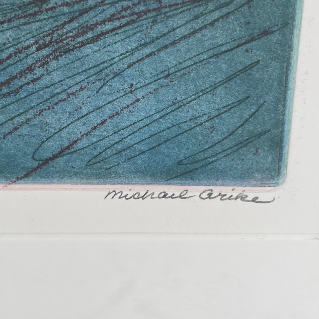 Michael Arike 'Evening Shadows' Signed Aquatint Etching