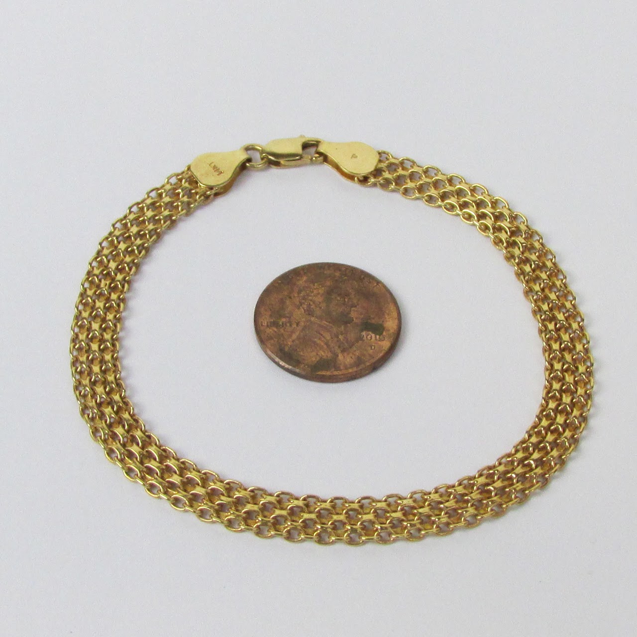 14K Gold Fancy Link Bracelet