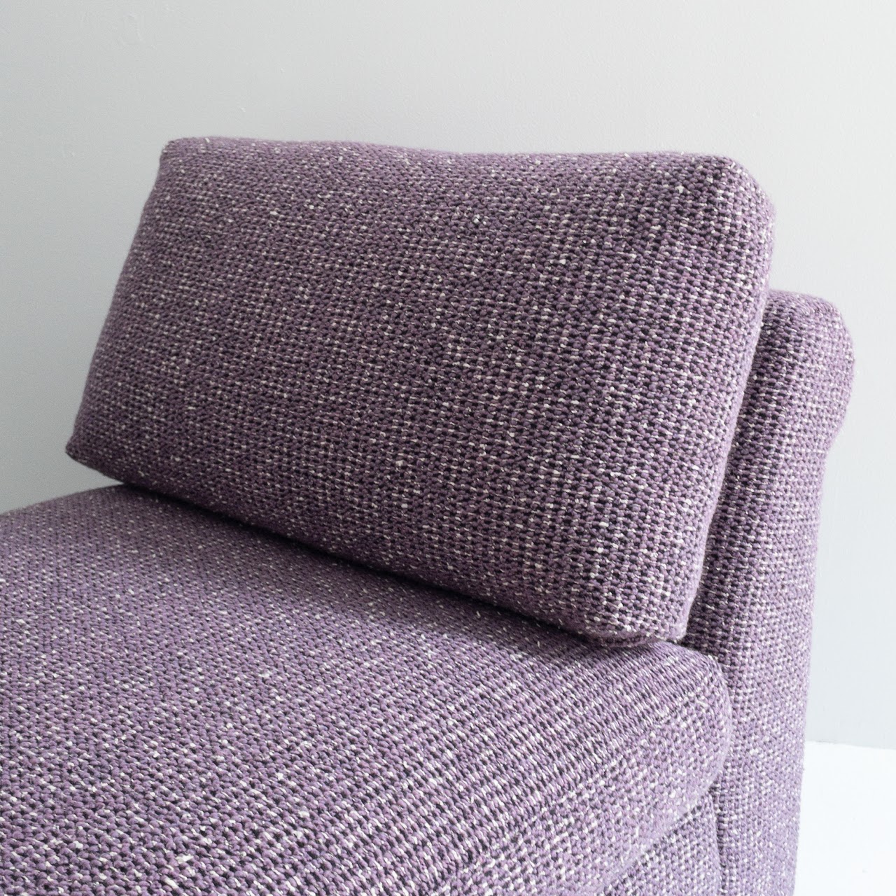 Custom Purple Roll-Back Slipper Chair