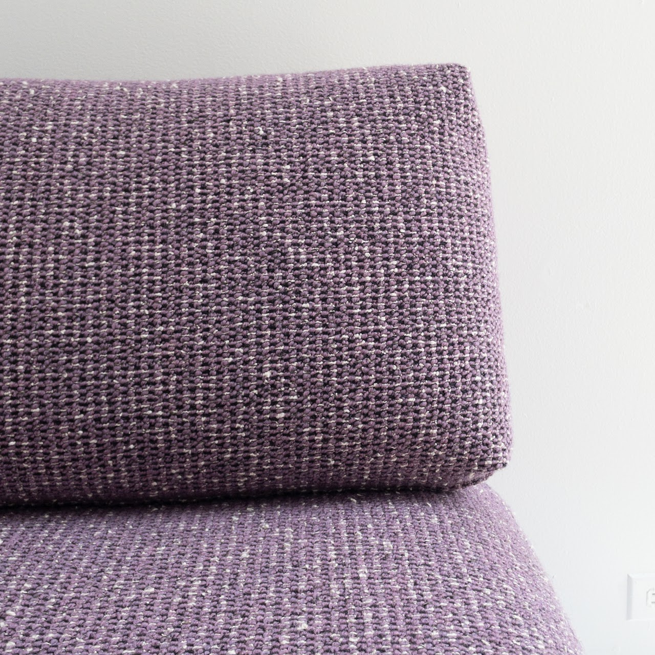 Custom Purple Roll-Back Slipper Chair